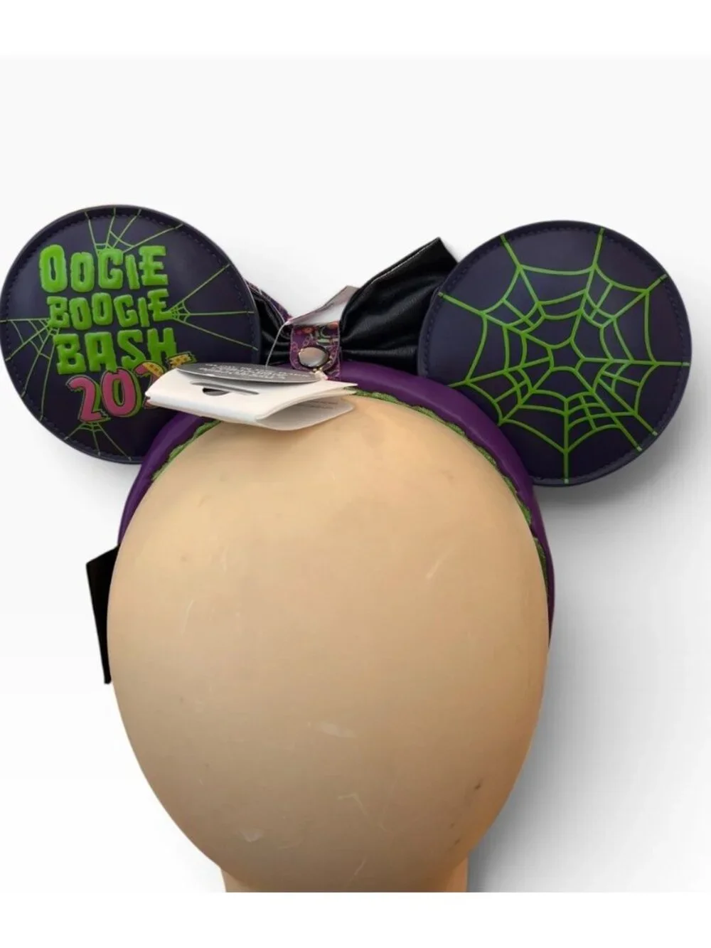 Disney NBC Oogie Boogie Bash 2025 Minnie Mouse Ears Headband Glow In Dark NWT